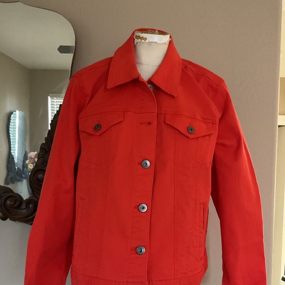 Orange jean jacket - Picture 3 of 8